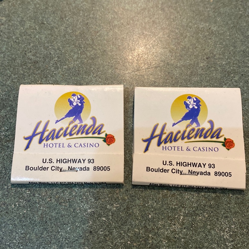HACIENDA HOTEL & CASINO matchbooks